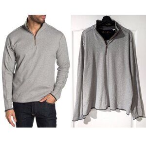 Robert Graham | Elliot Quarter-Zip Pullover In Light Grey